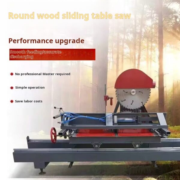 Round wooden table saw