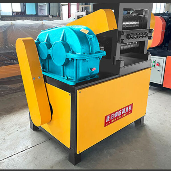 Scrap steel straightening machine