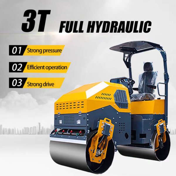 3 tons full hydraulic roller A