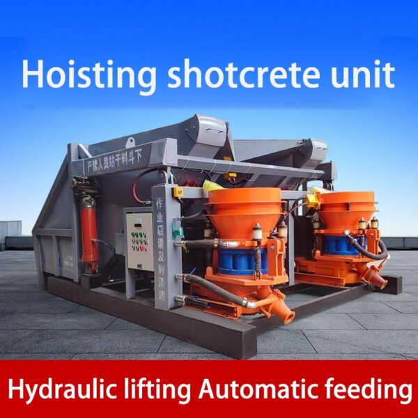 Hoisting spraying unit