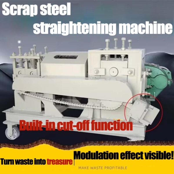 Scrap steel straightening machine
