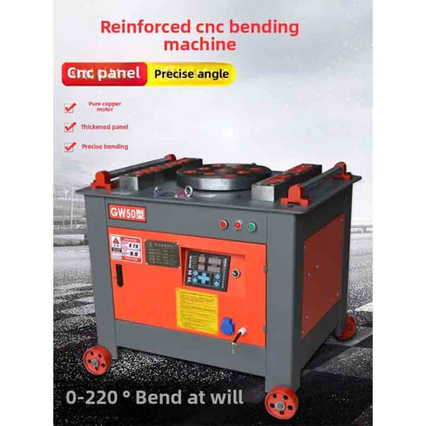 GW40 type steel bar bending machine, fully automatic CNC heavy-duty bending machine, gear turbine, round thread construction machinery